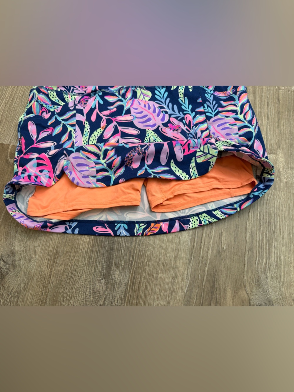 Lilly Pulitzer Luxletic Sabbia Skort You've Been Spotted Oyster Bay Navy Medium - Picture 7 of 12